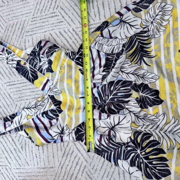 H&M Sparkly Floral Patterned Mini Dress - Size 4 - Picture 7 of 9